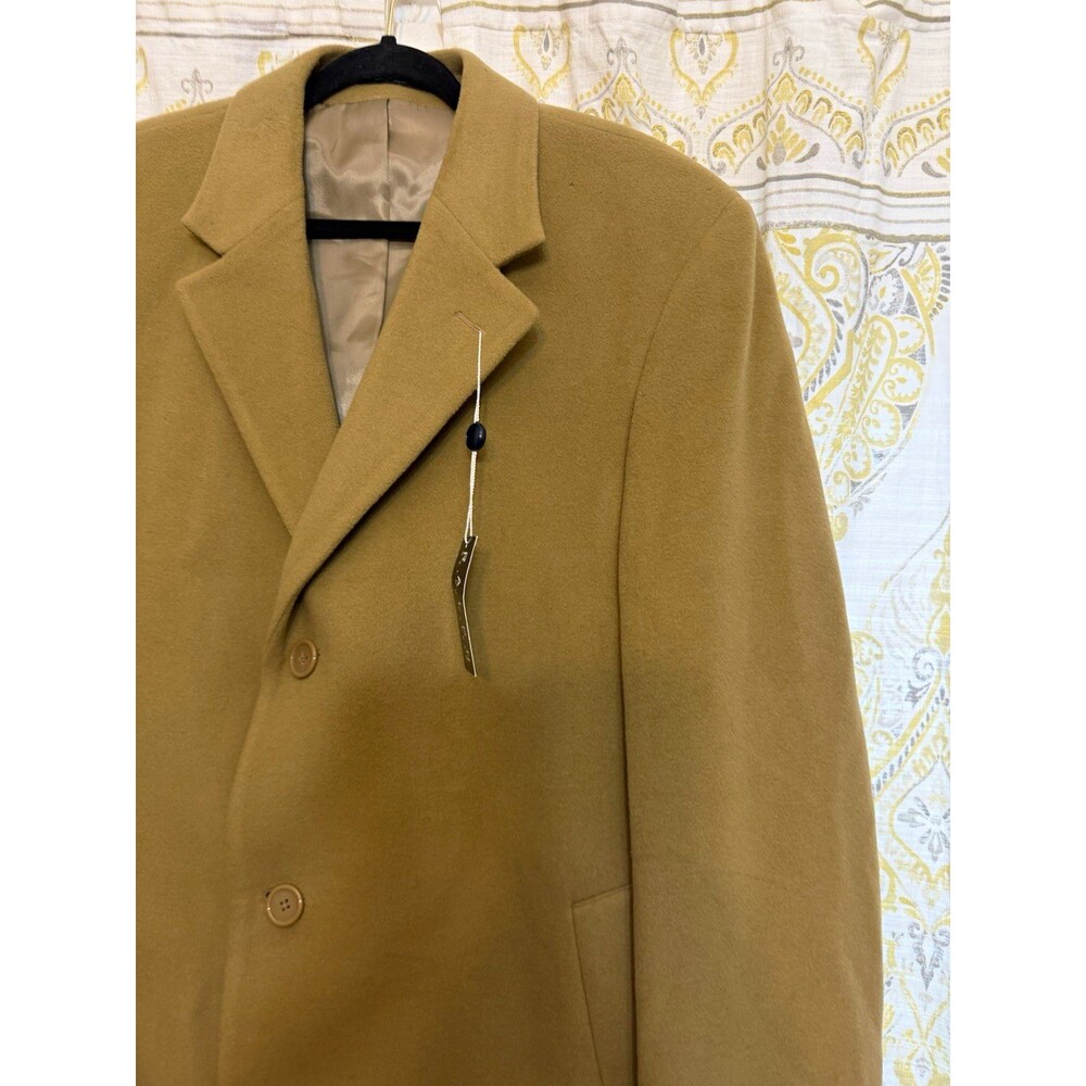 Ralph Lauren men’s 44R camel cashmere wool overcoat Dallas NWT $350